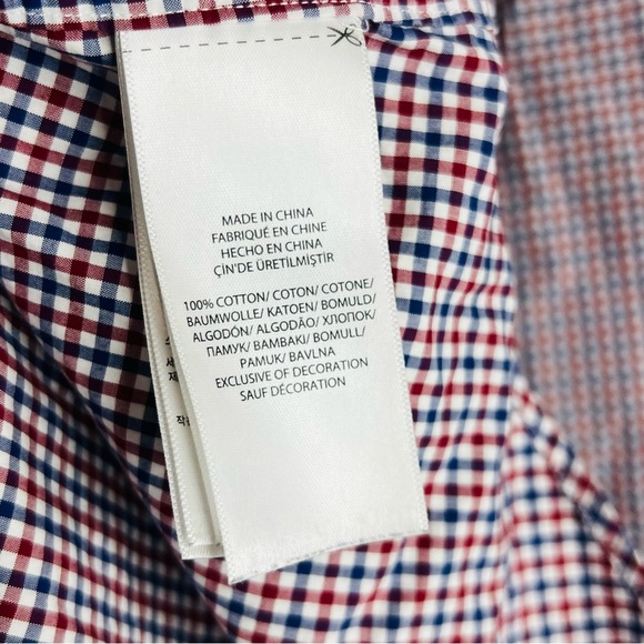 Ralph Lauren Men's Red and Blue Checkered Shirt - Picture 7 of 8